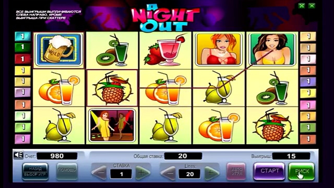 Игровой автомат Ночь напролет (a night out) - обзор от vulkan-igrovye-avtomaty