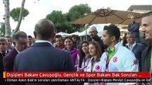 Dışişleri Bakanı Çavuşoğlu, Gençlik ve Spor Bakanı Bak Soruları Yanıtladı (1)