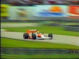 GP Brasile 88: Sorpassi di A.Senna a Boutsen e N.Piquet, pit stop di Alboreto, intervista a Capelli e ritiro di Mansell