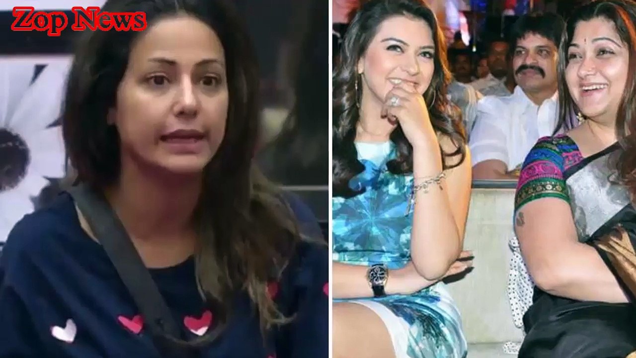 Bigg Boss 11- Hansika Motwani said Shame On You Hina Khan