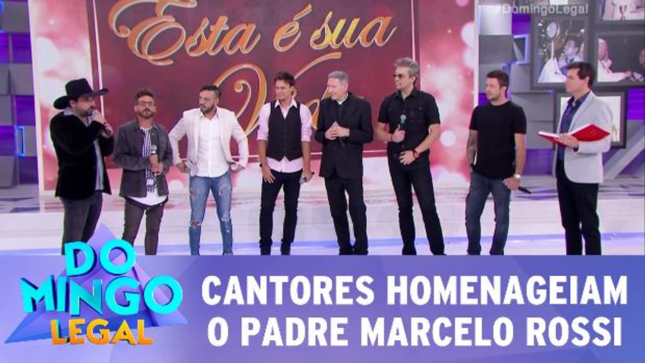 Cantores homenageiam o Padre Marcelo Rossi