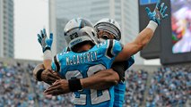 Cam Newton flicks ball to Christian McCaffrey for touchdown