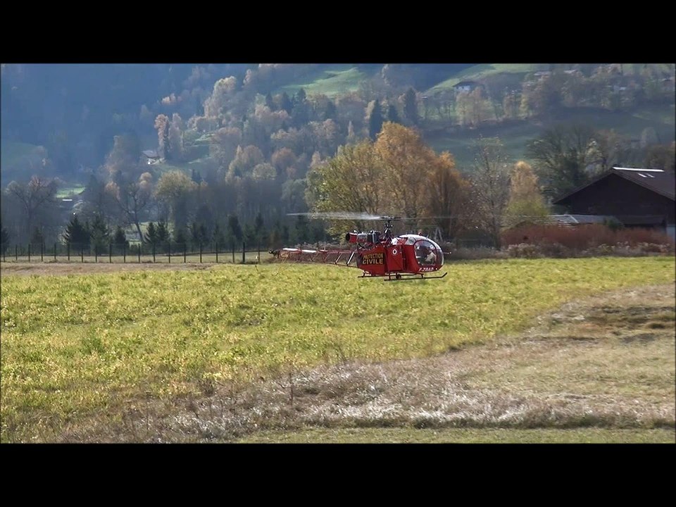 Alouette II protection Civile dernière présentation couleurs