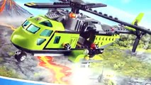 Lego City Volcano Supply Helicopter 60123 - Lego excavator LEGO Helicopter - Lego Speed Build