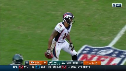 Leaping Latimer hauls in 32-yard catch down sideline