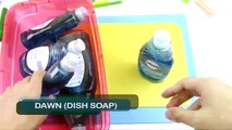 How To Make Dish Soap Slime! Giant Fluffy Slime without shaving cream, borax, baking soda, detergent