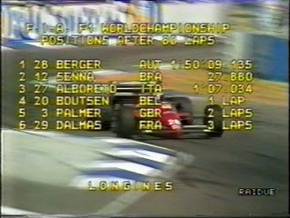 Gran Premio d'Australia 1987: Arrivo