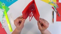 DIY 3D Открытка Сердце из 1 листа бумаги