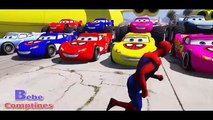 Comptines Bébé - avions cargo, monstres voitures colorées & Spiderman McQueen. Dessin animé francais