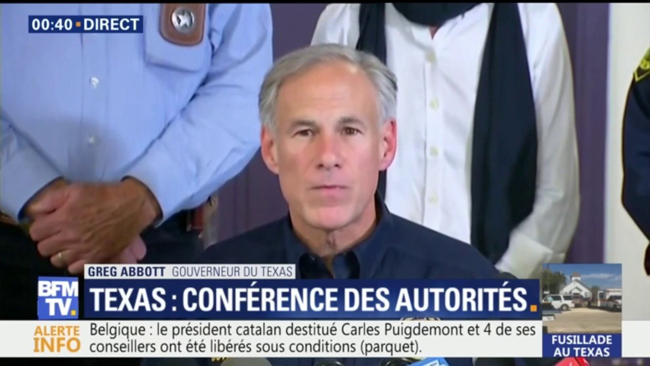 Fusillade à Sutherland Springs: "26 vies ont été perdues", déclare le gouverneur du Texas