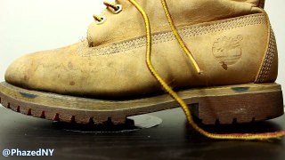 CRAZY Destroyed 6 Timberland Boot From Construction Worker RESTORED & CUSTOMIZED!!!