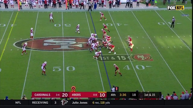 Cardinals and 49ers scuffle after C.J. Beathard scramble