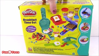 Play Doh Breakfast Time Playset Make Waffles Fruit Eggs Bacon Playdough Desayuno