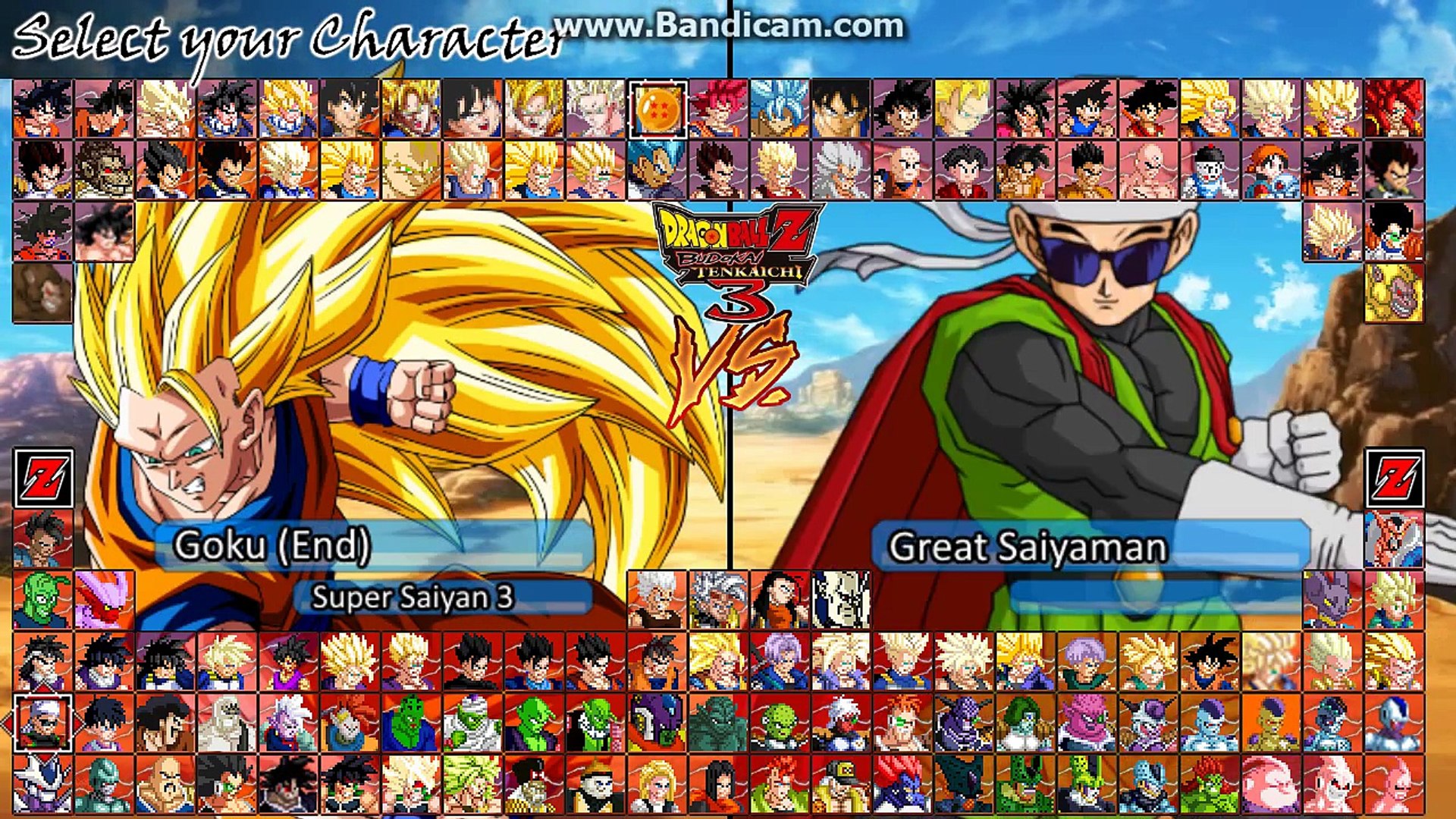 Dragon ball z budokai tenkaichi 3 all characters and transformations -  video Dailymotion