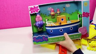 Peppa Pig Grandpa Boat Toy ◕ ‿ ◕ Peppa and George Going On Boat Trip With Grandpa