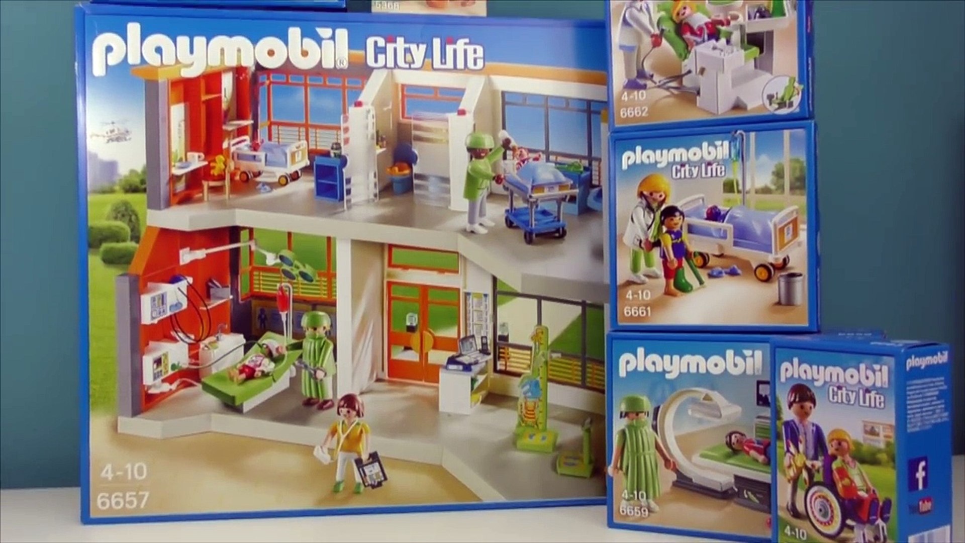 Playmobil 6657 Furnished Childrens Hospital with Floor Extension ♡ LITTLE  STORY TOY WONDERS – Видео Dailymotion