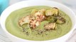 Roasted Brussels Sprouts and Cauliflower Soup