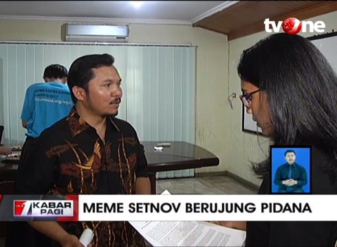 Kasus Meme Setya Novanto, Pengacara Laporkan 60 Akun Medsos