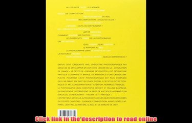 Read Petite philosophie pratique de la prise de vue photographique Free PDF Book