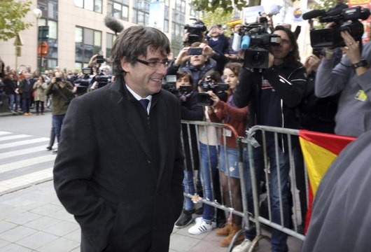 Eski Katalan Lider Charles Charles Puigdemont'a Tahliye