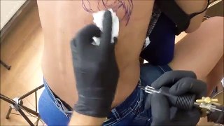 Phoenix tattoo - time lapse and normal speed