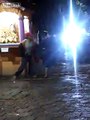 Drunk mexican beaten by a woman