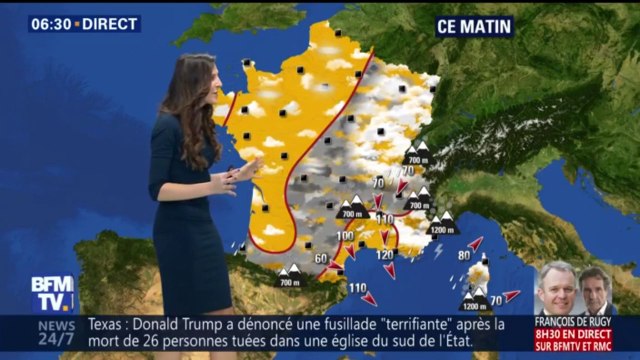 Météo: quatre départements placés en alerte orange pour vents violents ce lundi