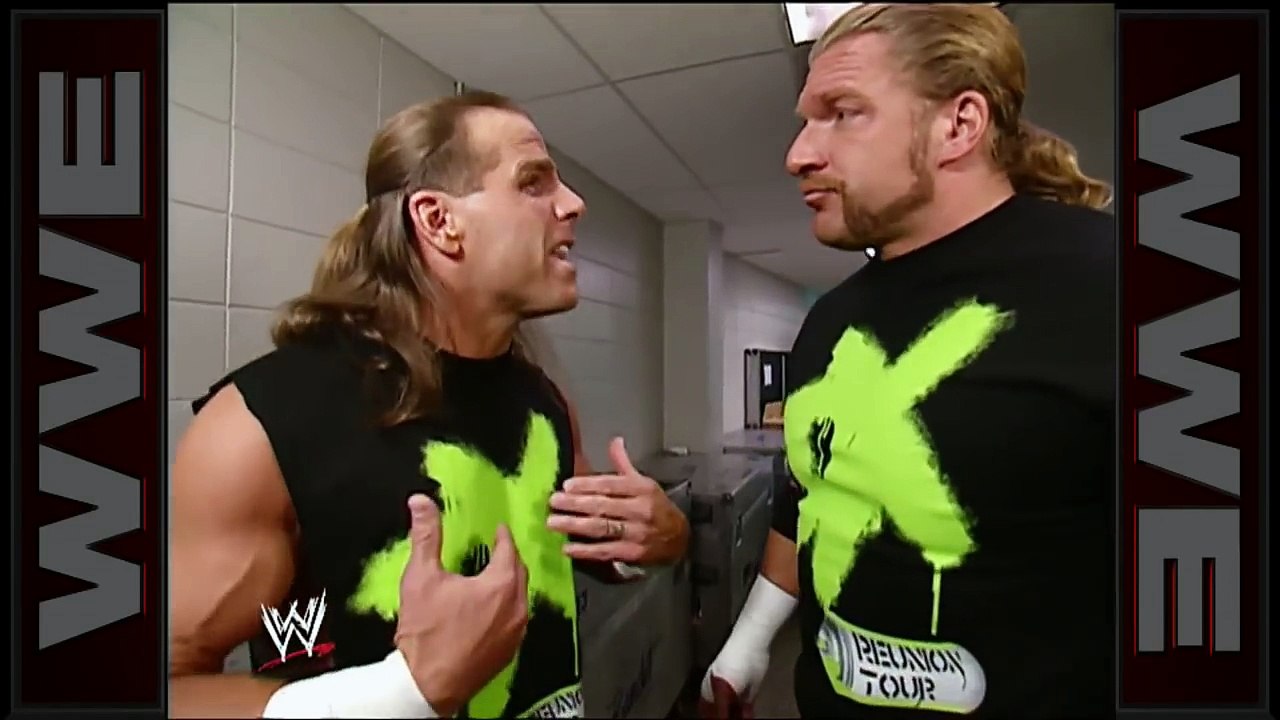 Shawn Michaels superkicks everyone in his path to prove he is controversial- Cyber Sunday 2006 - USA SPORTS