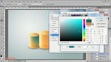 Make Infographic Chart Translucent Cylinder In Photoshop
