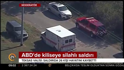 ABD'de kiliseye otomatik silahla saldırı düzenledi
