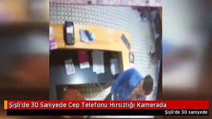 Şişli'de 30 Saniyede Cep Telefonu Hırsızlığı Kamerada