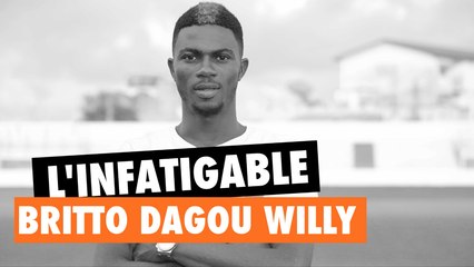 Petit Poto avec Britto Dagou Willy, défenseur et capitaine de l'AS TANDA