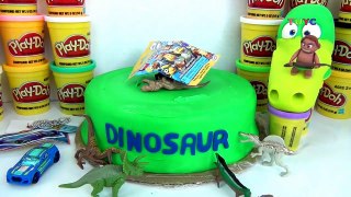 Disney Pixars THE GOOD DINOSAUR MOVIE Play doh Surprise Cake Arlo, SPOTS, Jurassic World / TUYC