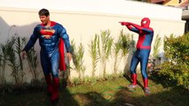 Frozen Elsa FUNNY PRANKS w/ Spiderman Joker Anna Hulk - Superhero In Real Life IRL Fun Toys Kids