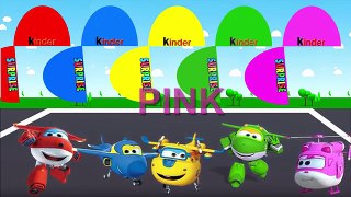 Colors for Children to Learn with Color Super Wings, Learn Colours with Surprise Eggs