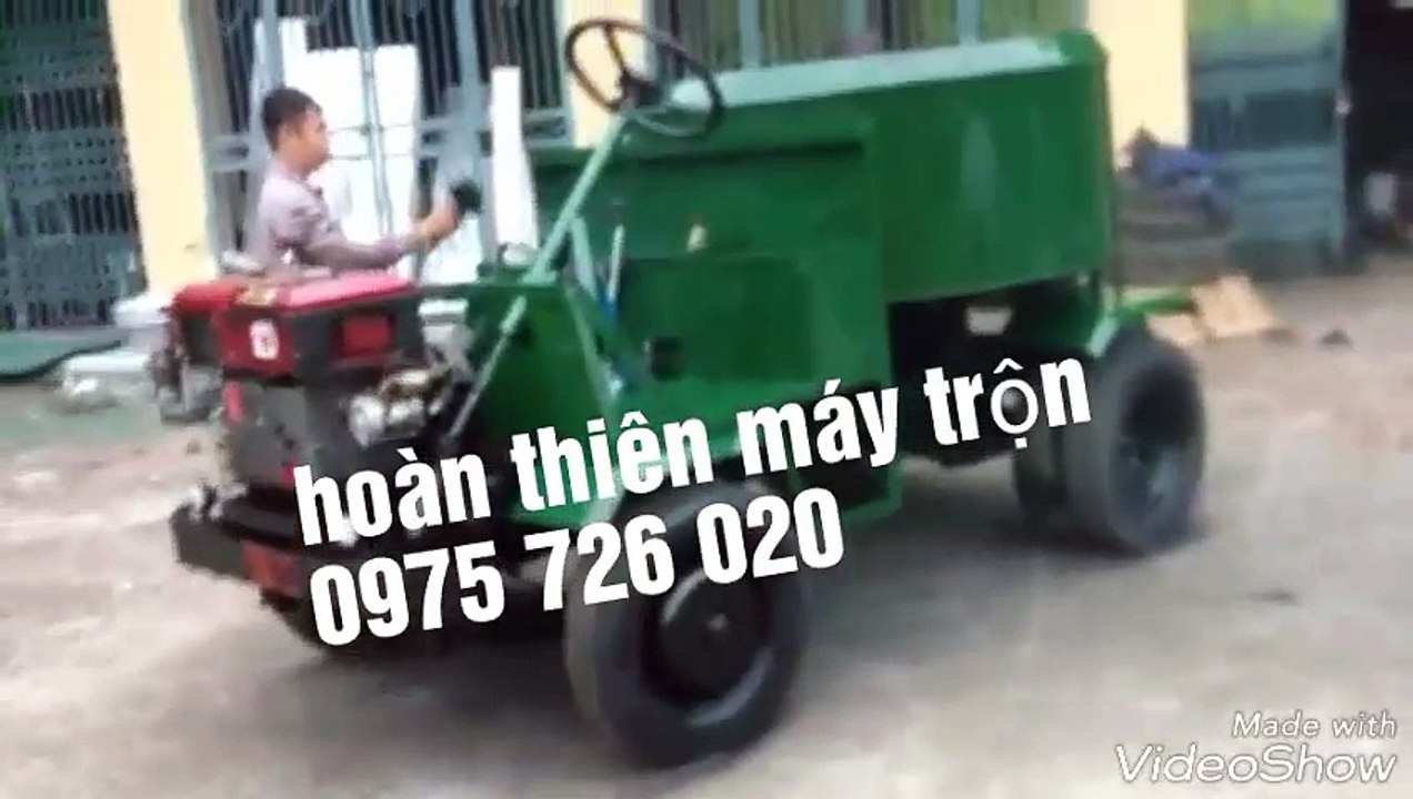 Máy trộn bê tông 9 bao 2 cầu _ trợ lực tay lái mới 100%_ MÁNG XẢ QUAY 180 ĐỘ