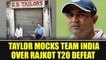 India vs NZ3rd T20I : Ross Taylor teases Virender Sehwag over ‘darji’ remark | Oneindia News