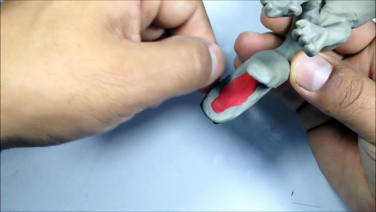 ✅ COMO HACER UN DINOSAURIO INDOMINUS REX DE PLASTILINA ✅ MI MUNDO DE PLASTILINA - MY CLAY WORLD