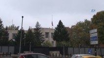 ABD Büyükelçiliğinde Bayraklar Yarıya İndirildi