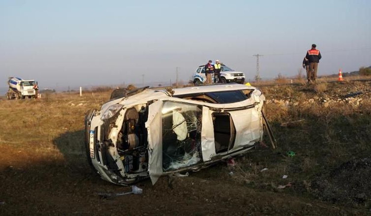 Keşan'da trafik kazası: 1 ölü, 1 yaralı