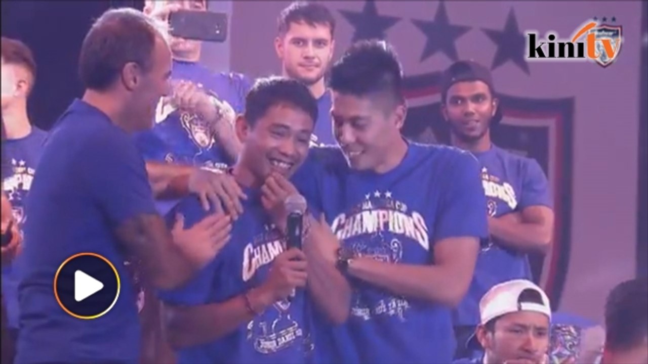 Ucapan penuh emosi Safiq Rahim depan penyokong JDT