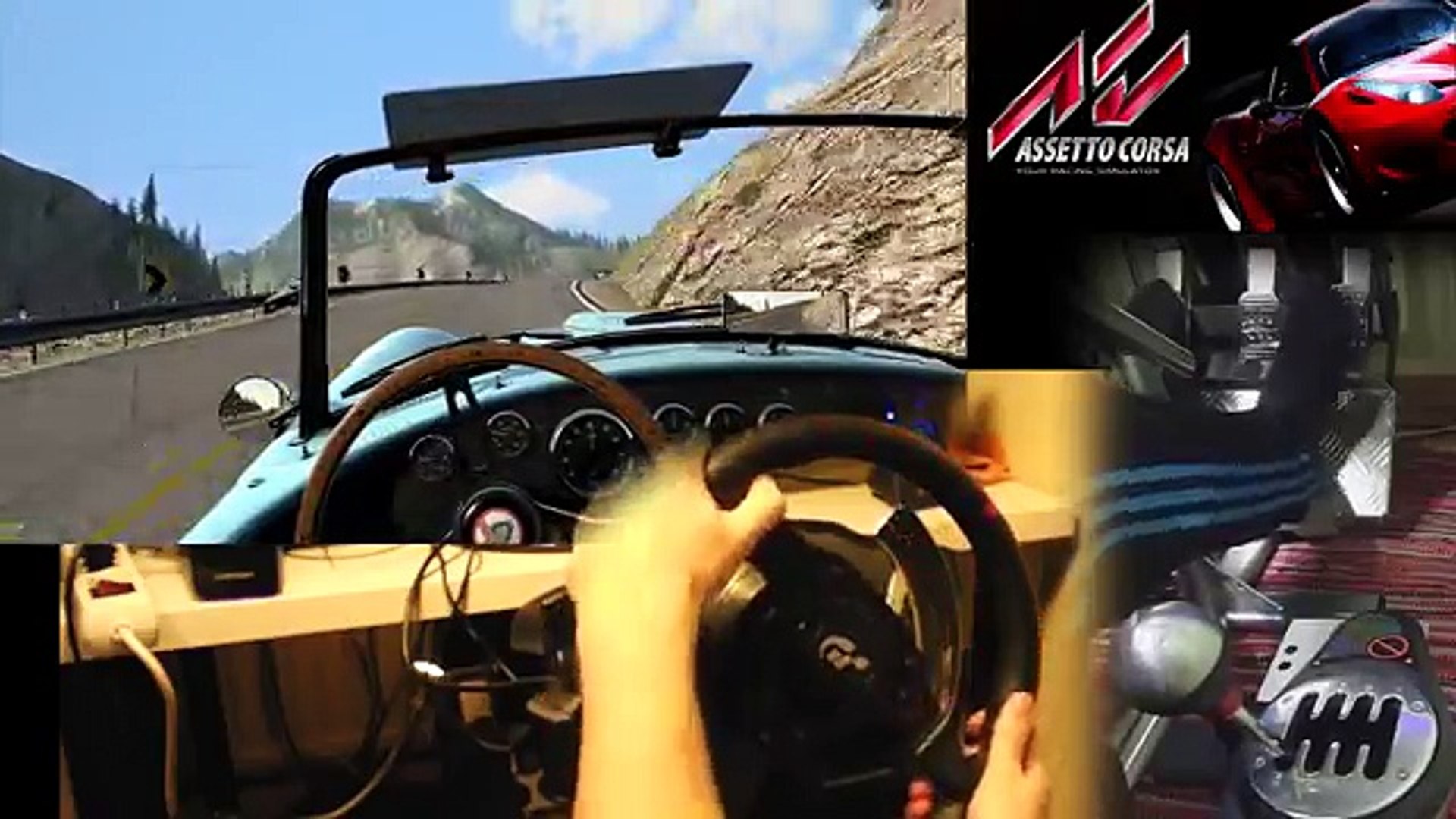 Lake Louise V16 Shelby Cobra Assetto Corsa Steering Wheel Gameplay T500rs Full Hd New