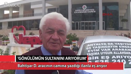 Aracının camına yazdığı ilanla eş arıyor