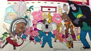 Sing Movie | Coloring Page with ALL the Charers in Reverse!!