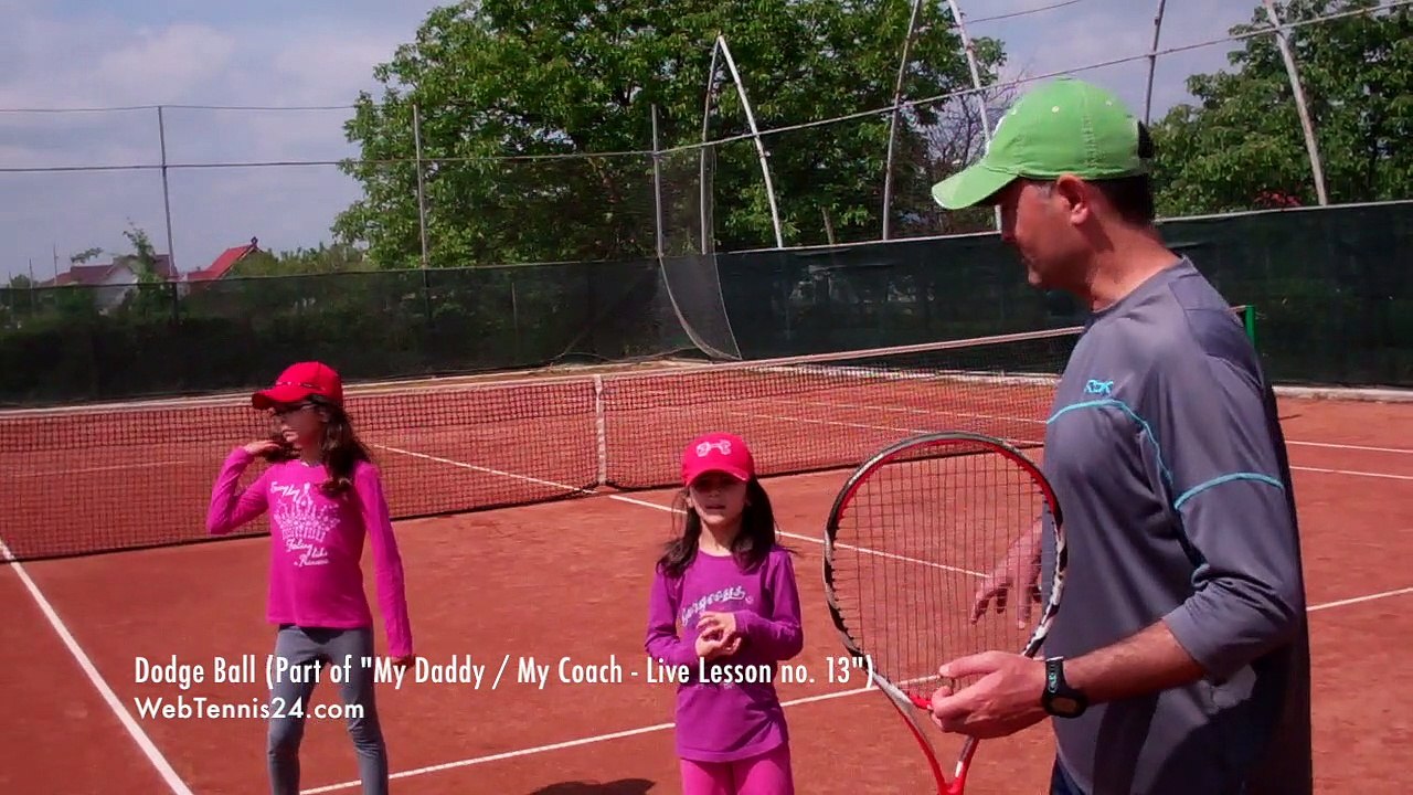 Fun tennis game for kids - "dodge ball"