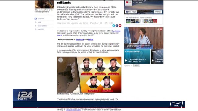 Israël : L'armée détient les corps de 5 terroristes palestiniens