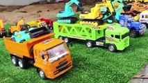 บรรทุกทรายสไลด์เดอร์ รถแม็คโคร รถตักดิน รถดั้ม ของเล่นรถก่อสร้าง Toys Excavator for kids