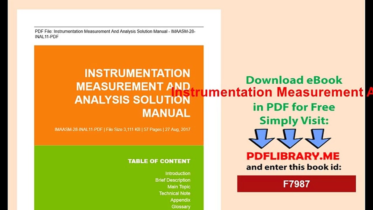 Instrumentation Measurement And Analysis Solution Manual