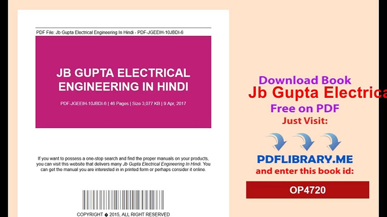 Jb Gupta Electrical Engineering In Hindi