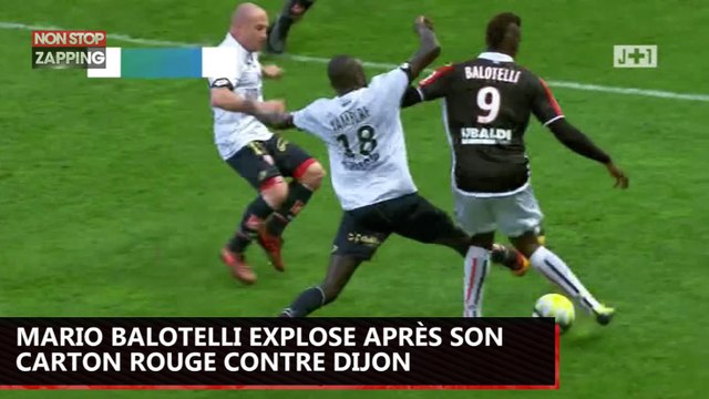 Mario Balotelli explose après son carton rouge et fracasse les arbitres français (Vidéo)